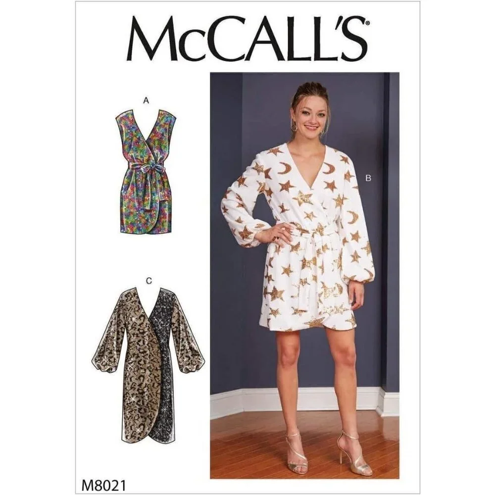 McCalls Sewing Pattern 8021 10417 Dresses & Belt Misses Size 8-22‎